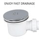 thumbnail image 3 of Shower Drain, 90mm/115mm Shower Drain, Shower Siphon Cover Replacement, Universal Shower Drain Cover, Chrome Shower Socket Cover, Fast Flow, 3 of 5