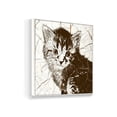thumbnail image 2 of wall26 Floating Framed Canvas Wall Art for Living Room, Bedroom Wooden Background Animal Canvas Prints for Home Decoration Ready to Hang - 24x24 inches, 2 of 4