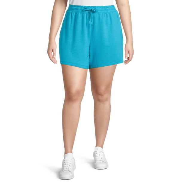Terra & Sky Women's Plus Size Knit Shorts