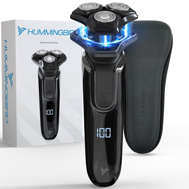Afeitadora eléctrica HUMMINGBIRD MK8, afeitadora facial rotativa para hombre