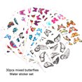 thumbnail image 2 of 30 hojas de pegatinas de arte de uñas de mariposa, pegatinas de transferencia de agua para Abanopi Etiqueta engomada del clavo, 2 of 6