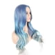 thumbnail image 2 of Peluca larga ondulada para cosplay, azul y gris, 70 cm, sintética Heat R, 2 of 3