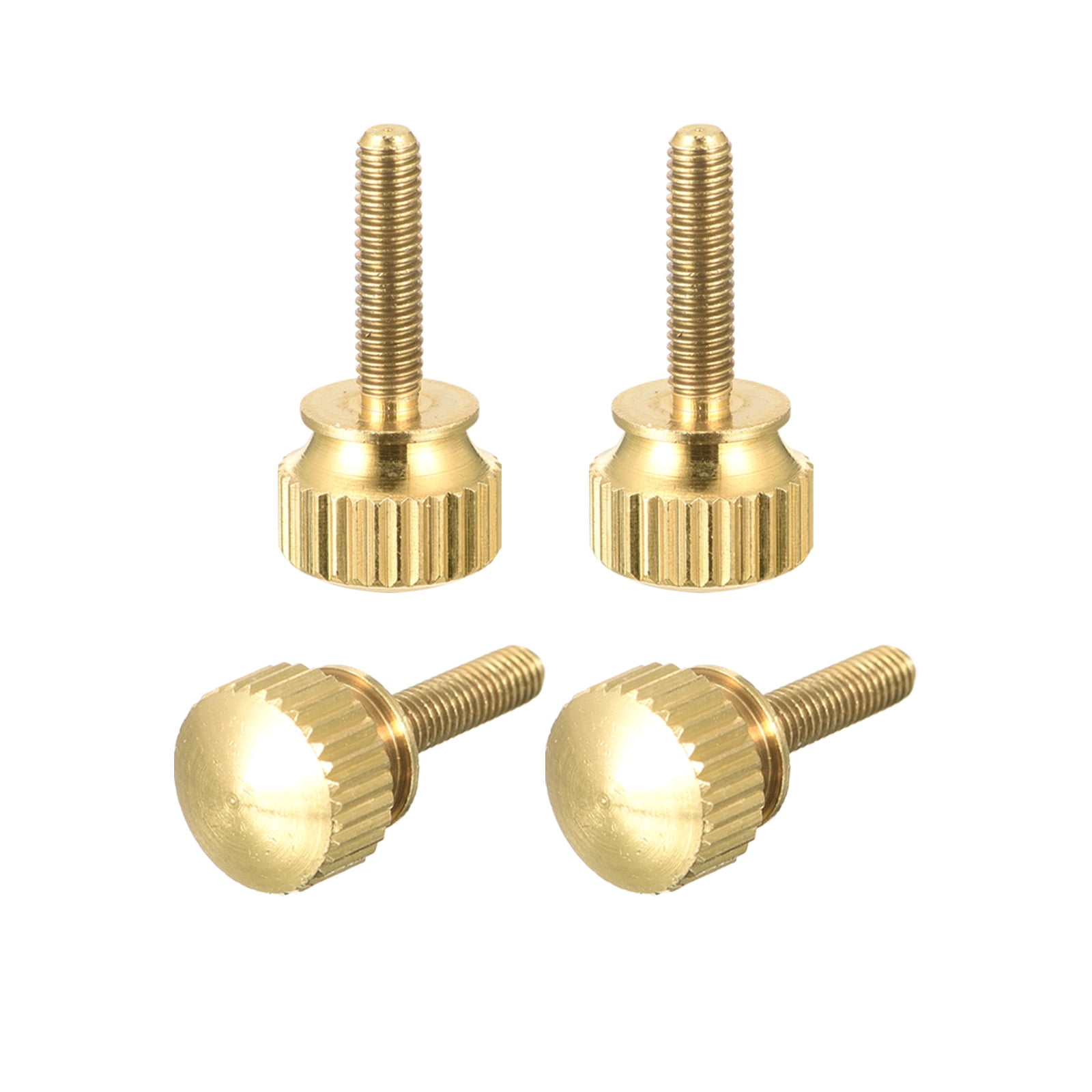 4Pack Knurled Thumb Screws, M3x12mm Brass Shoulder Bolts Stepped Grip Fasteners