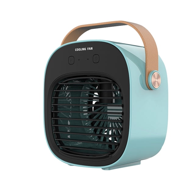 Bewildely Enfriador de aire portátil Mini USB aire acondicionado ventilador de refrigeración humidificador de niebla Humidificadores Azul Bewildely HA005747-02B