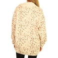 thumbnail image 3 of American Eagle Womens Leopard Sweatshirt, Beige, Large, 3 of 5