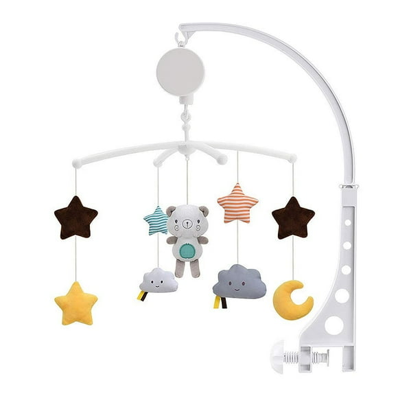 BABARLA Infant Bed Rotating Bell Baby Musical toys crib Decoration accessory education plaything