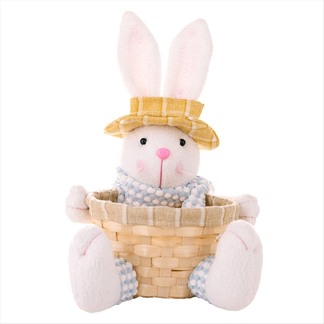 de Dulces de Pascua, Canasta de Pascua de Conejito, Canasta de Almacenamiento de Dulces de Pascua, Caja de Regalo para Decoración de Mesa, Regalo de Pascua,B