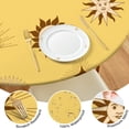 thumbnail image 4 of Fitted Tablecloth Steampunk Astral Constellation Lunar Eclipse Design, Waterproof Elastic Edge Vinyl, Backed Tablecloth for RV and Holiday Use, 4 of 7