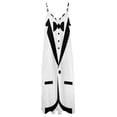 thumbnail image 5 of Bow tie TUXEDO Sleeveless Dress cute dress Dress woman dress women elegant luxury wedding dresses for parties, 5 of 6