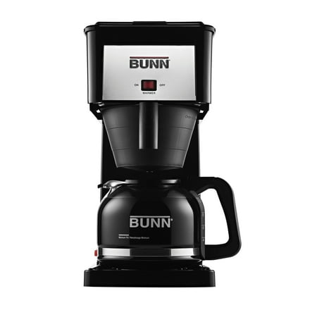 Bunn Coffee Decanter - BUNN Coffee Pot Decanter / Carafe Black Regular - New Glass Design Shape - Ergonomic Handle - 12 Cup Capacity - Set of 1