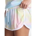 thumbnail image 4 of No Boundaries Pride Contrast Binding Mesh Dolphin Shorts, 2'' Inseam, Women's XXS-XXL, 4 of 5