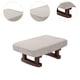 thumbnail image 3 of Pequeño banco decorativo minimalista otomano moderno rectangular taburete escalón para Color llano, 3 of 9