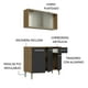 thumbnail image 4 of Mueble de Cocina Emilly 105cm con Alacena Marrón/Negro Madesa, 4 of 10