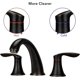 thumbnail image 4 of Bathroom sink faucet set (2 packs) - widespread orb 3 - hole faucet con stainless steel pop - up drain y cupc lead - free hose (oil rubbed bronze), 4 of 8
