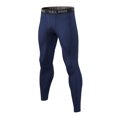 thumbnail image 4 of Pantalones deportivos para hombre con diseño de paneles, transpirables y elásticos - Ideal para entrenamiento y running - Talla L azul marino - Estilo europeo (6030#), 4 of 7