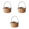 thumbnail image 1 of 3 Cestas de Mimbre Rústicas Hechas para Almacenamiento de Flores, Soporte para Plantas de Mimbre, 1 of 9