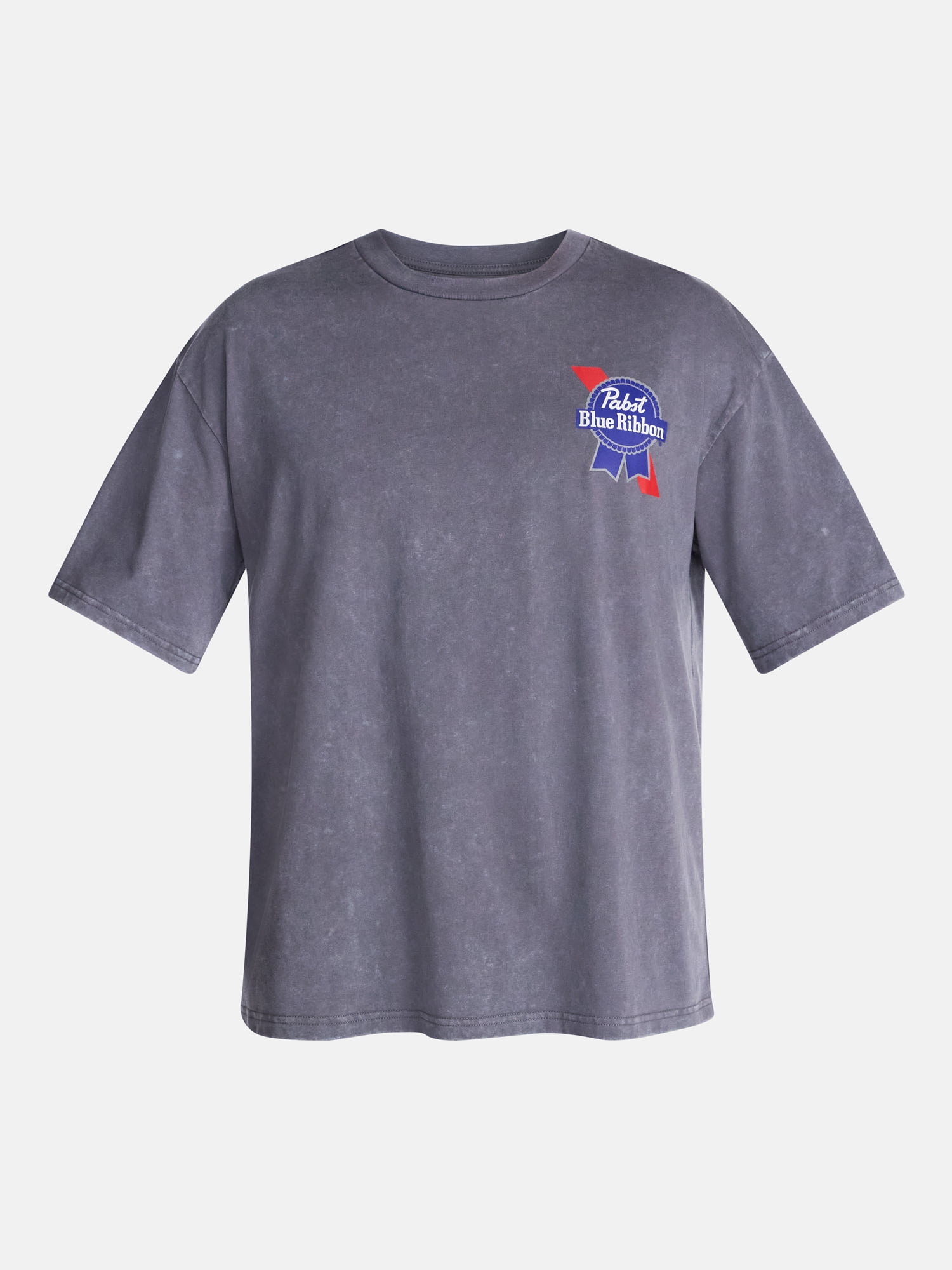 Pabst Blue Ribbon Ghost Men's Halloween Front and Back Graphic Tee, Sizes XS-5XL