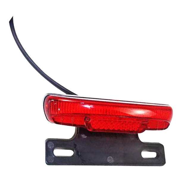 Luz trasera de bicicleta, lámpara de ciclismo para correr, efecto de dirección izquierda y derecha, accesorios de 36-48V, suministros de luz de freno kusrkot Luz trasera trasera