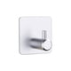 thumbnail image 1 of Robe montada en la pared gancho de roble de traceless Hogar del baño Holder Holder Hat Bagbag Chaqueta de ropa Accesorios de rack de plata 4 piezas Methold HA010228-02B, 1 of 6