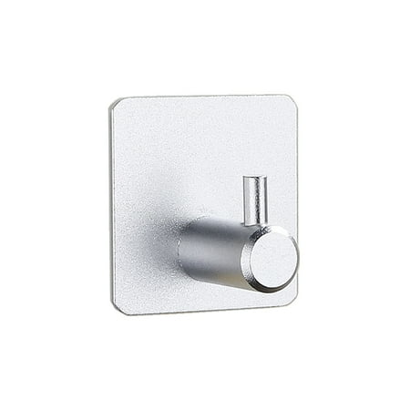 

8Pcs Wall Mounted Robe Hook Hole-free Hanger Kitchen Bathroom Toilet Hanging Holder Hat Handbag Rack Accessories Silver