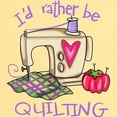 thumbnail image 3 of CafePress - I'd Rather Be Quilting Toddler T Shirt - Cute Toddler T-Shirt, 100% Cotton, 3 of 4