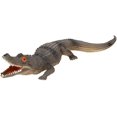 thumbnail image 1 of Figura de acción de juguete de cocodrilo, divertido modelo de cocodrilo de simulación, reptil, con sonido para fiestas, carnavales, festivales (color oscuro), 1 of 5