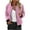 Pink, variant on Rain Jacket Women Solid Color Waterproof and Windproof Lightweight Lined Jacket Jacket, Size S-2XL