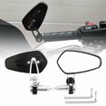 thumbnail image 2 of Motorcycle Rear View Mirror Aluminum Alloy Bar End Mirror Handlebar Mirror, 2 of 14