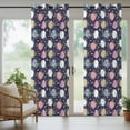 thumbnail image 5 of Outdoor Curtains for Patio Waterproof, Easter Bunny Outdoor Privacy Panels Grommet, Colorful Eggs Spring Leaves Daisy Navy Blue Blackout Outside Curtains for Porch/Cabana 54"x84", 1 Panel, 5 of 8