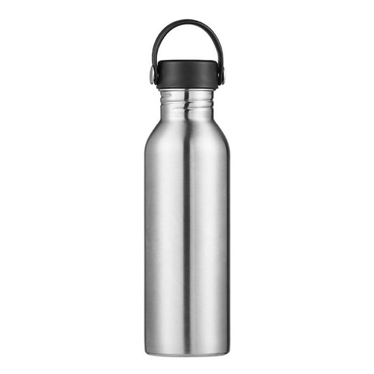 750ml Water Bottle Outdoor Portable Portable Sports Bottle Large-capacity Stainless  Steel 304 Space Bottle Straw Thermos Cup (white