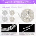 thumbnail image 2 of 4 Piece Rhinestone Shoe Laces Crystal Glitter Rope Bling Hoodie String Rhinestone Glitter Rope for Sneakers Sweatpants, Ab Color, One Size, 2 of 5