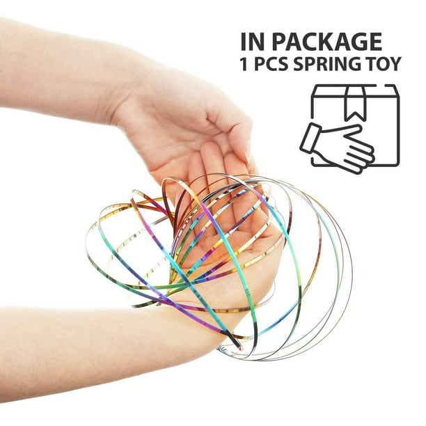 Amazing Magic Flow Rings Kinetic Educational Spring Toy Funny