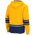 thumbnail image 3 of Men's Colosseum Gold West Virginia Mountaineers Lace Up 3.0 Pullover Hoodie, 3 of 3