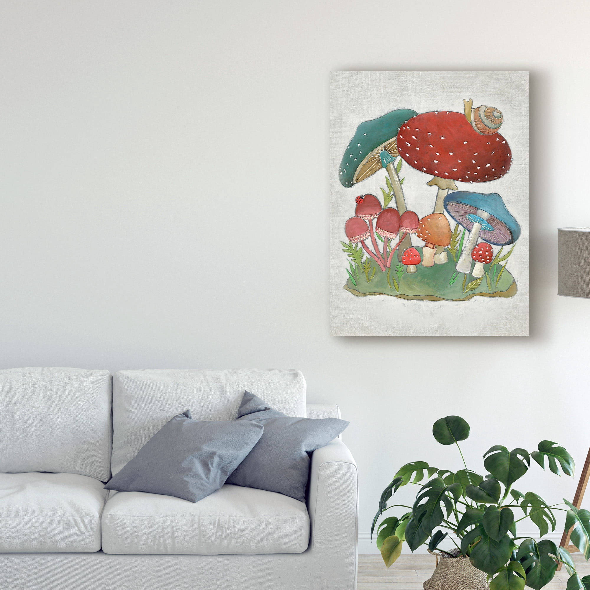 Trademark Fine Art 'Mushroom Collection I' Canvas Art by Chariklia Zarris