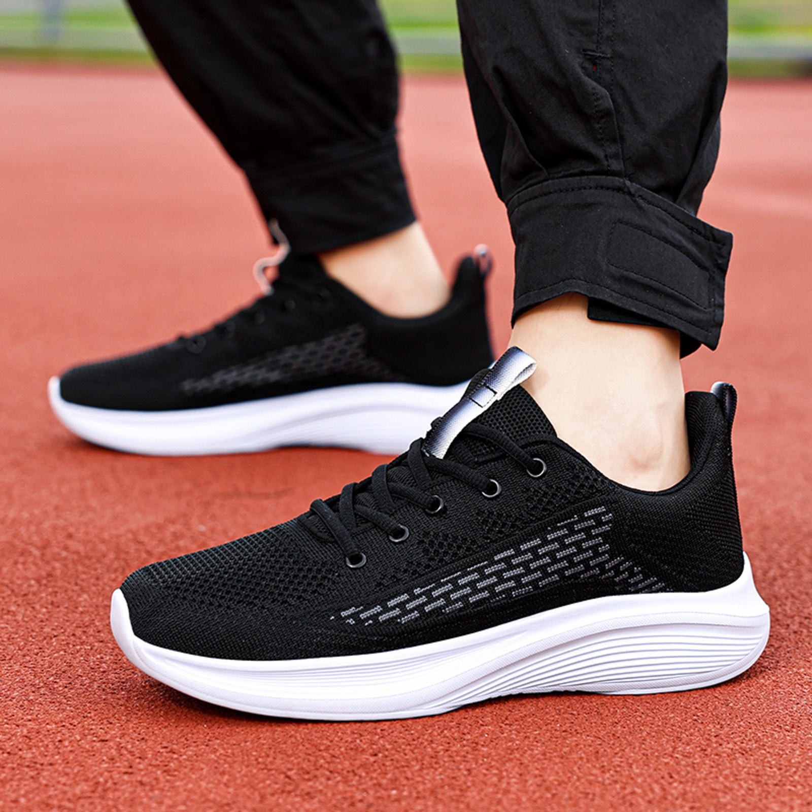 Black casual tennis shoes best sale