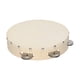 thumbnail image 1 of Tambor de percusión Pandereta de mano de 8 pulgadas con jingles de metal de una fila. piel de oveja. tambor. panderetas de madera. entretenimiento. tambor musical para adultos. niños. baile. canto. fi Tomshoo  Tambor de percusión, 1 of 6