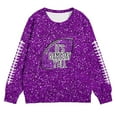 thumbnail image 2 of Tiijoy Sweatshirt for Girls Football Sequins Print Casual Sports Pullover Top, Sizes 11-12, 2 of 2
