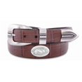 thumbnail image 1 of Arkansas Concho Croc Tan Leather Belt, 42 Waist, 1 of 1