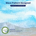 thumbnail image 6 of Subrtex 4" Wave Pattern Memory Foam Mattress Topper, Full, 6 of 8
