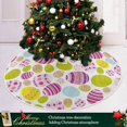 thumbnail image 6 of FMSHPON Easter Eggs Background Xmas Christmas Tree Skirt Stand Mat for Holiday Party Decoration Indoor Outdoor 36 inches, 6 of 6