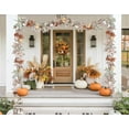 thumbnail image 5 of Vlemua Pumpkin Fall Garland Maple Leaf, 6Ft Hanging Vine White Maple Garland Artificial Autumn Foliage Garland Thanksgiving Decor for Home Wedding Fireplace Party Christmas, 5 of 15