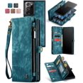 thumbnail image 2 of Wallet Case Compatible with Galaxy Note 20 Ultra 2 in 1 Leather Zipper Detachable Magnetic Phone Case with 10 Card Slots Clutch Purse Cover Galaxy Note 20 Ultra Premium PU Blue, 2 of 12