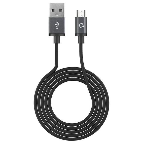 Cellet USB Cable Compatible with Nokia 2720 V Flip, 2.0 Micro USB Flexible Cable with Metallic Housing (3.3 feet)