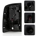 thumbnail image 3 of Black 2007-2013 GMC Sierra 1500 2500HD 3500HD LED Tube Tail Lights Brake Lamps, 3 of 7