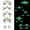 Glow in The Dark, variant on Face Gems 8 Sets Mermaid Face Jewels Temporary Tattoo Stickers Acrylic Crystal Glitter Stickers Waterproof Eye Gems Stick On Rainbow Festival Gems Tears Rhinestone for Party