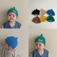 thumbnail image 2 of Gorro de bebé de otoño e invierno, gorro de pezón, gorro de lana para bebé masculino y femenino, gorro de piso súper lindo, gorro de melón para bebé, 2 of 6