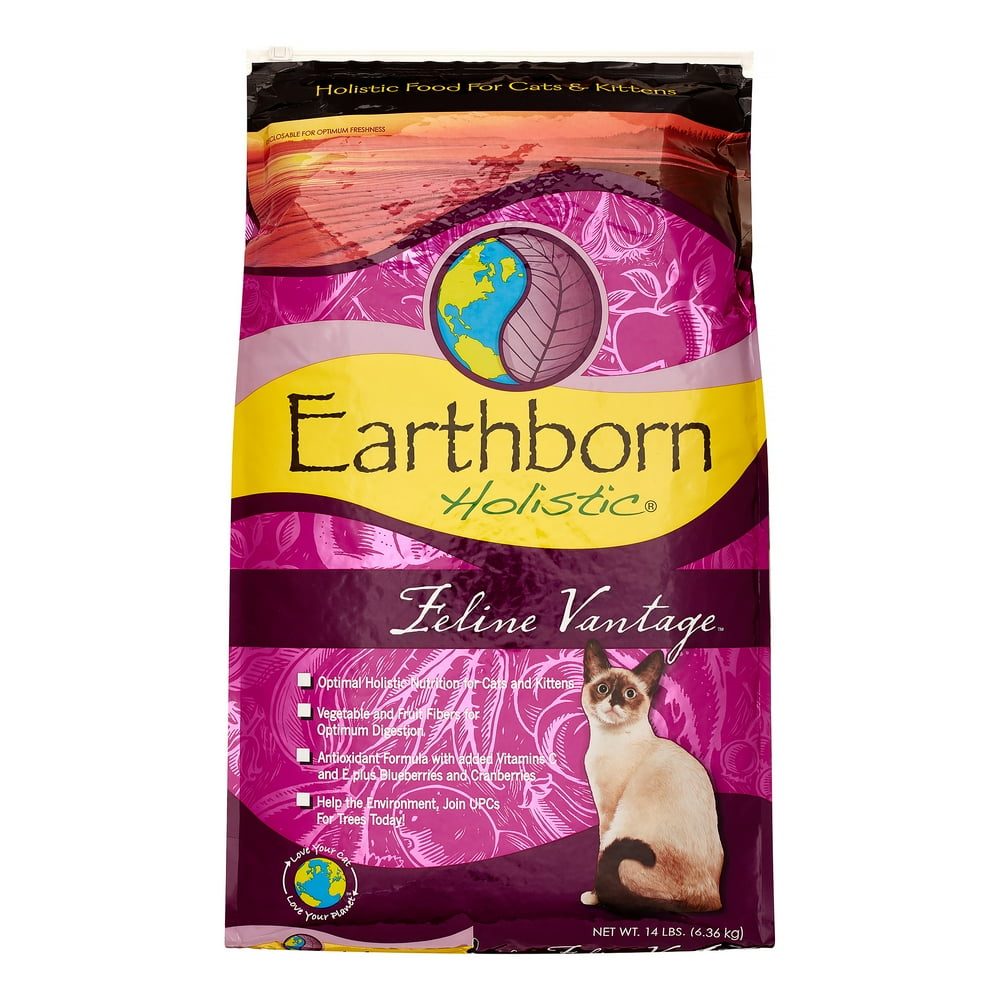 Earthborn Holistic Feline Vantage Natural Adult Dry Cat Food, 14 lb