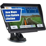 NEW 7 Inch Car & Truck GPS 256MB+8GB Navigation System Navigator with sunshade 7072 US Canada Mexico