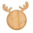 thumbnail image 3 of Wood Serving Tray Kitchen Platter Xmas Decor Festivals for Cheese Cookie Sandwich Dessert Christmas Decorative Plate Ornament Elk, 3 of 8
