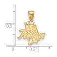 thumbnail image 2 of 14k Gold LogoArt University of Tulsa Small Pendant Q4Y001UTL, 2 of 4